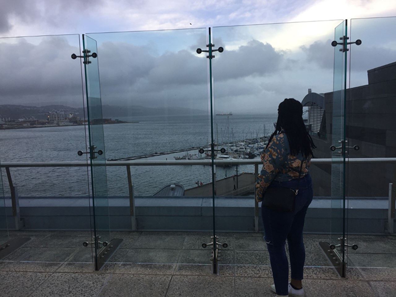 Jazmean Williams enjoying some down time while on an LSAMP-funded research co-op in New Zealand.