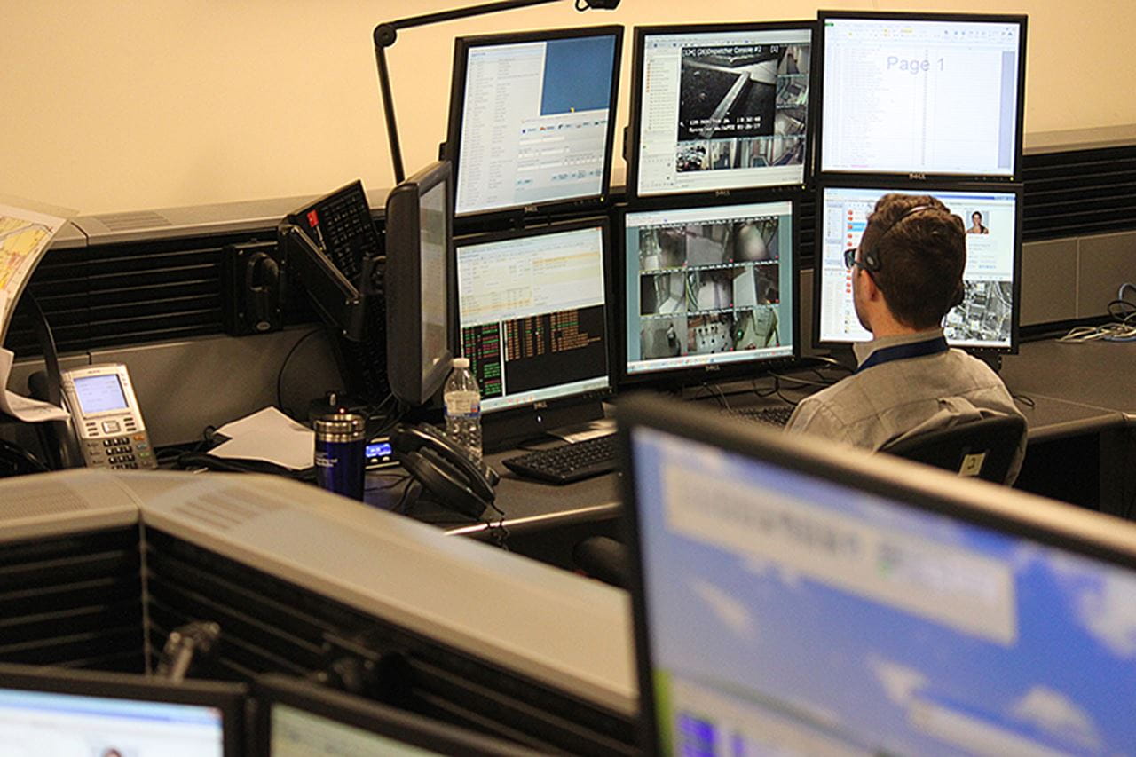 A telecommunications dispatch center.