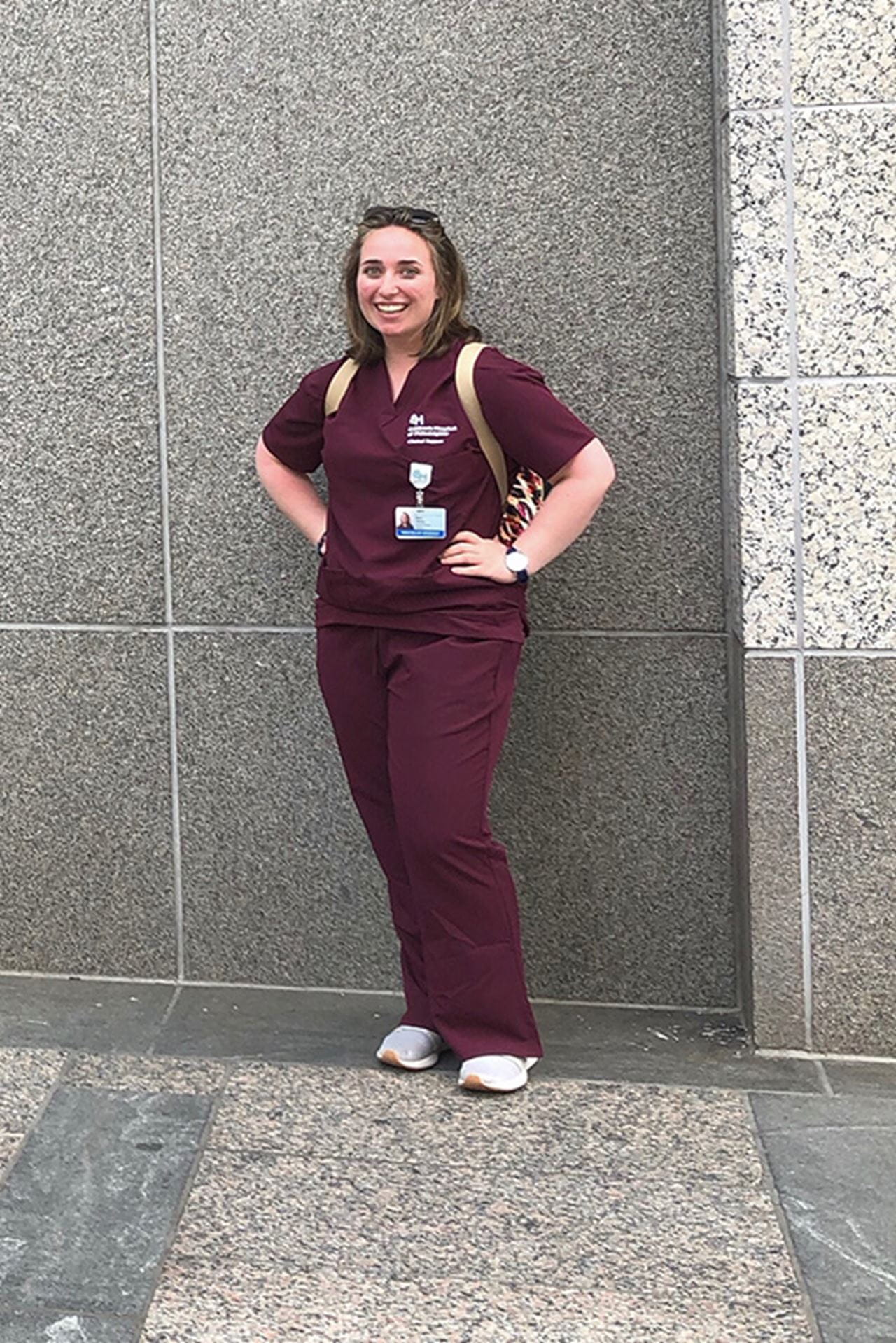 Maria Tierney, fourth-year senior nursing student, in-person pandemic co-op