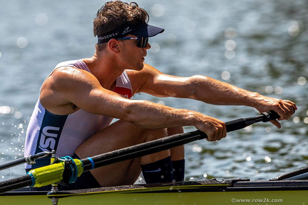 Justin Best '19 competing at the Olympics this year. Photo courtesy of Justin Best.