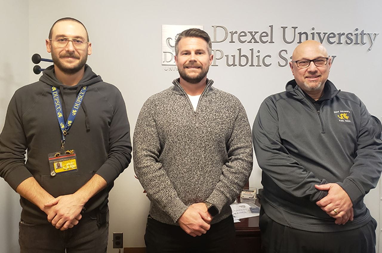 From left to right: Erik Levitsky, John Shields, and Moe DeLisi.