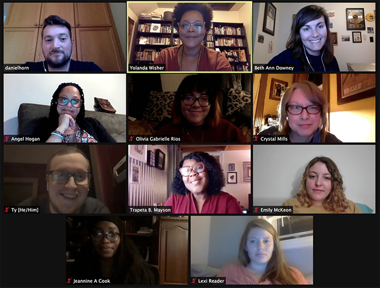 Students meet synchronously for “Black Women Writing: Short Stories (CW T680)” class this term. The class promotes anti-racism by disrupting the white literary cannon and shining a light on 19th century through 21st century Black women renegades.