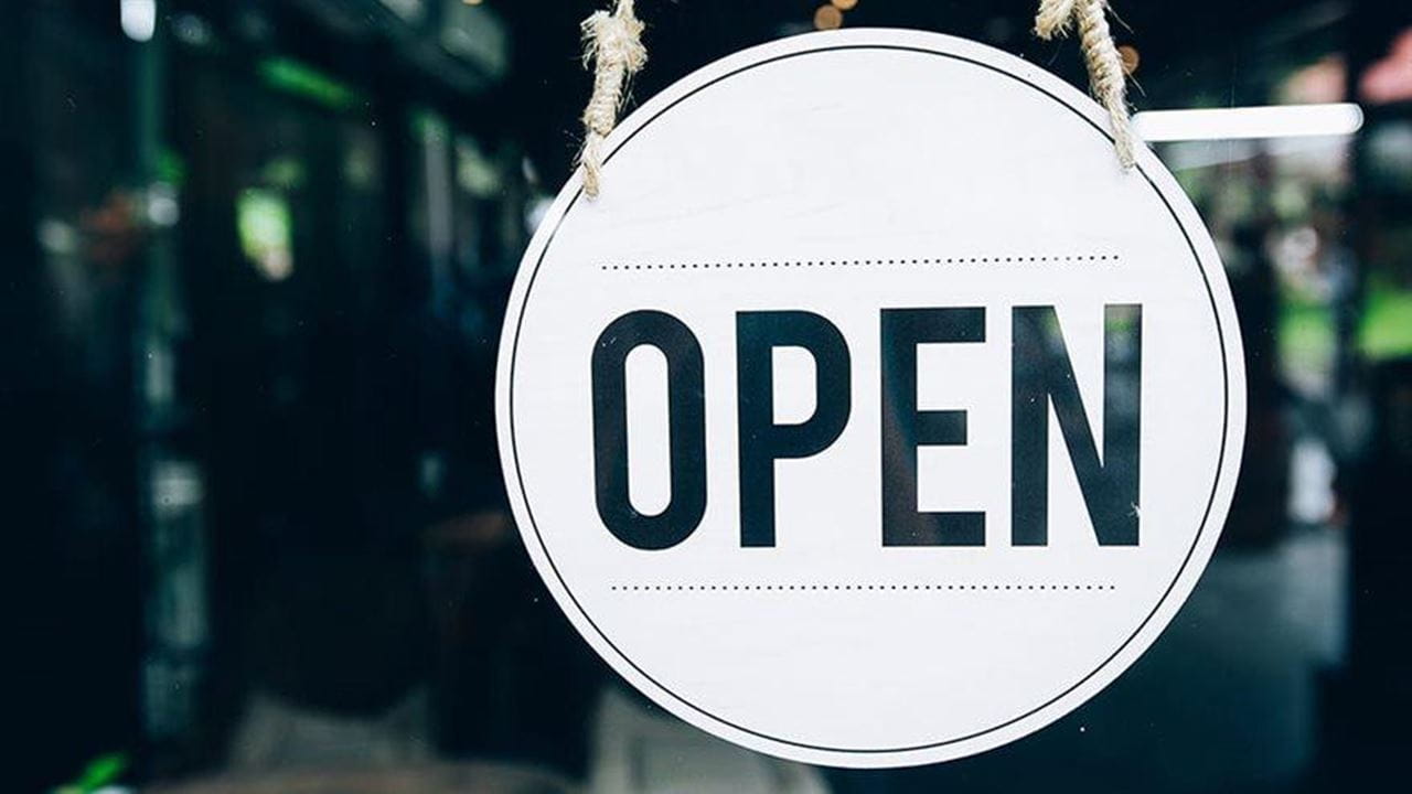 open for business