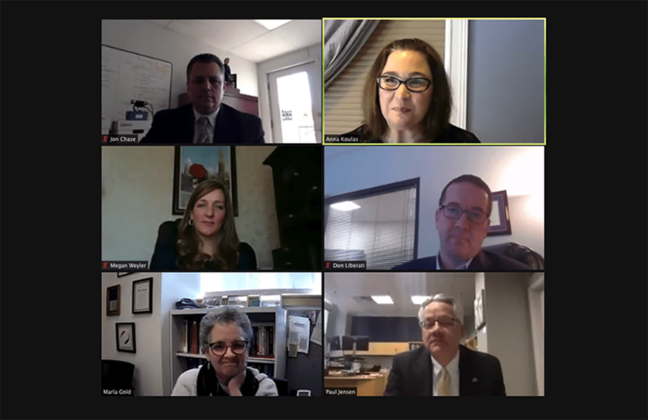 A screenshot of participants in the March 10 event.