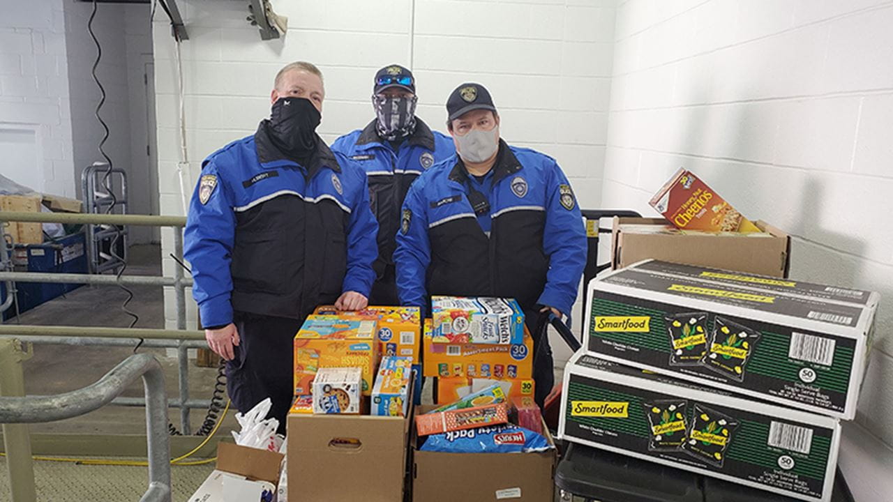 From left to right: Officers Hubert, Freeman and Barone.