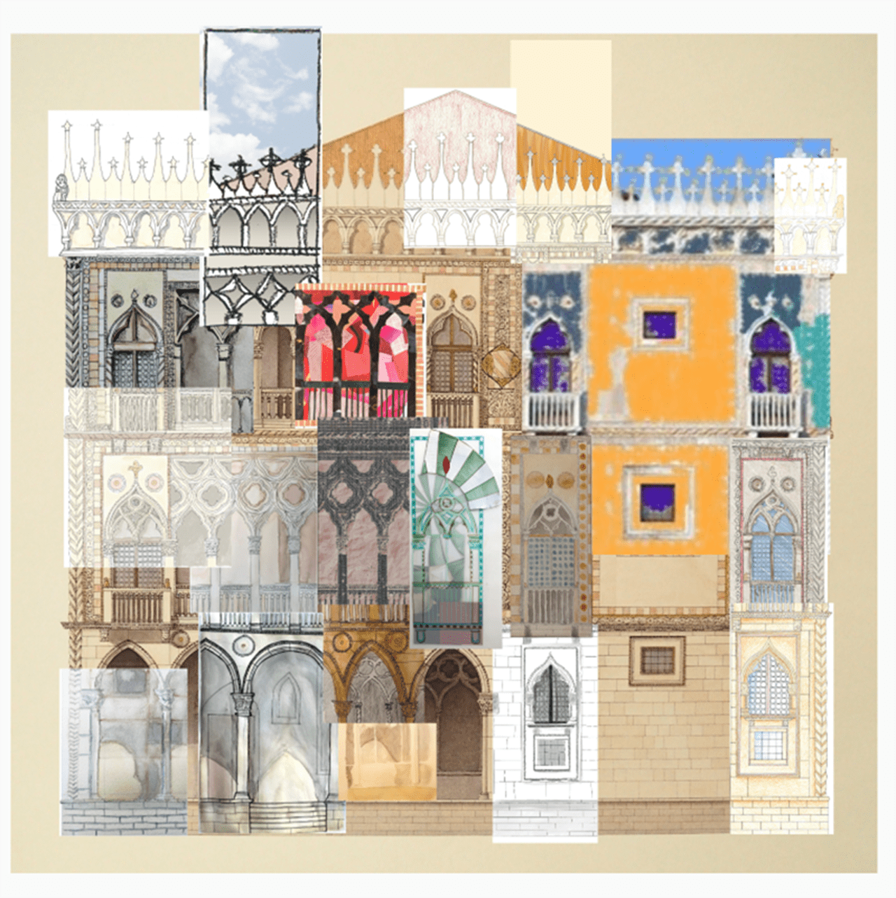 Student work created as part of the “Virtually Venice” remote intensive course abroad in architecture offered over summer term.