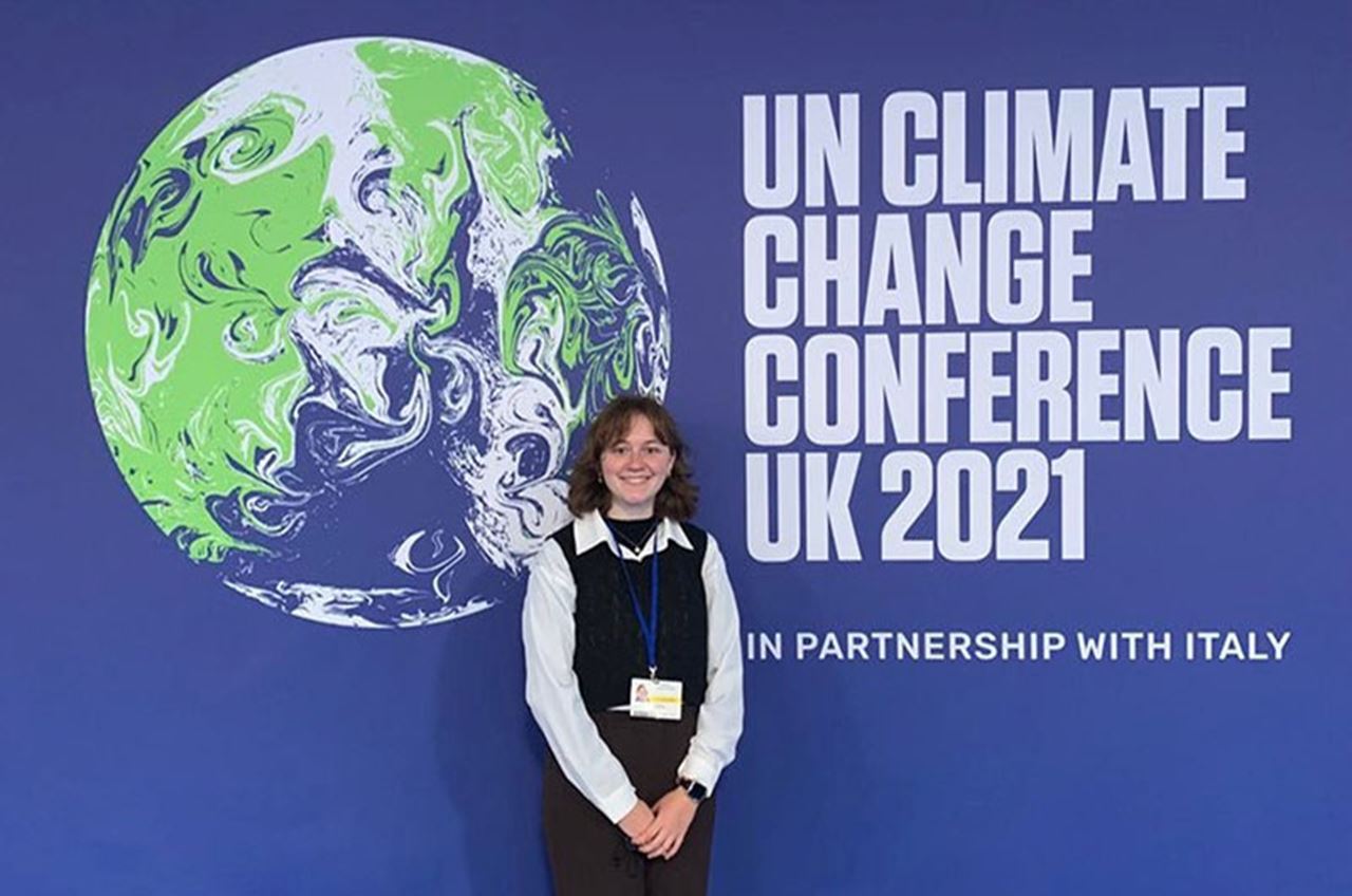 Alyssa Kemp photographed at the conference. Photo courtesy Alyssa Kemp.