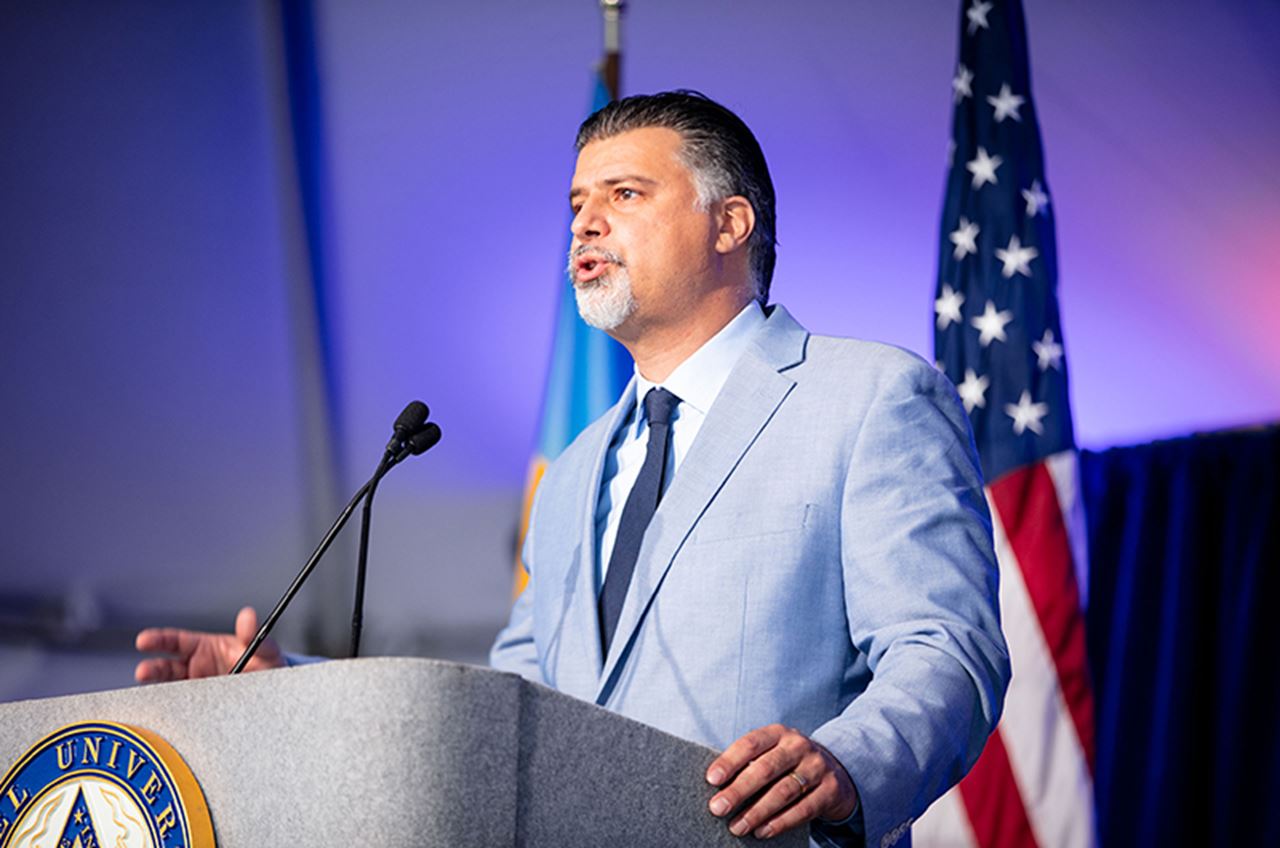 Franco Montalto, PhD, professor in the Department of Civil, Architectural and Environmental Engineering in the College of Engineering, was one of the keynote speakers.