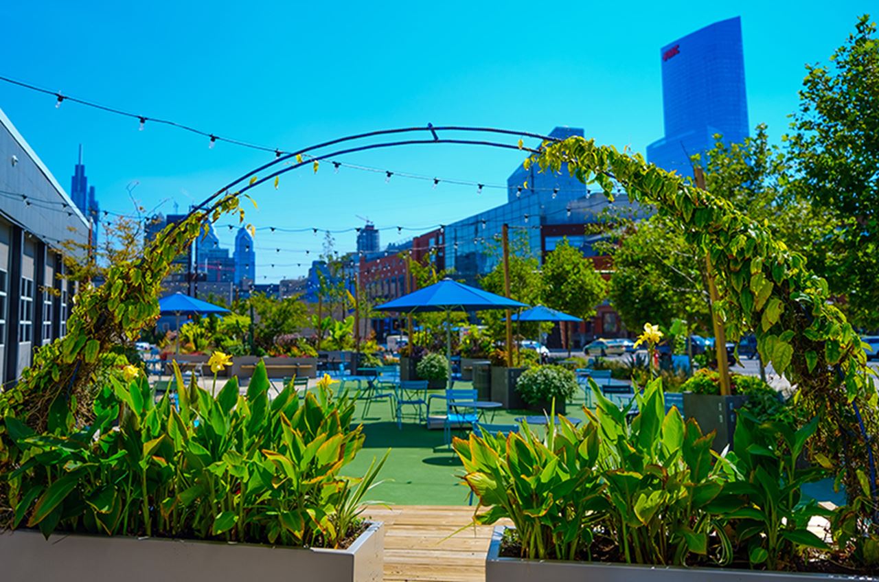 The Gateway Garden at 32nd and Market streets in September 2021. Photo credit: Jeff Fusco.