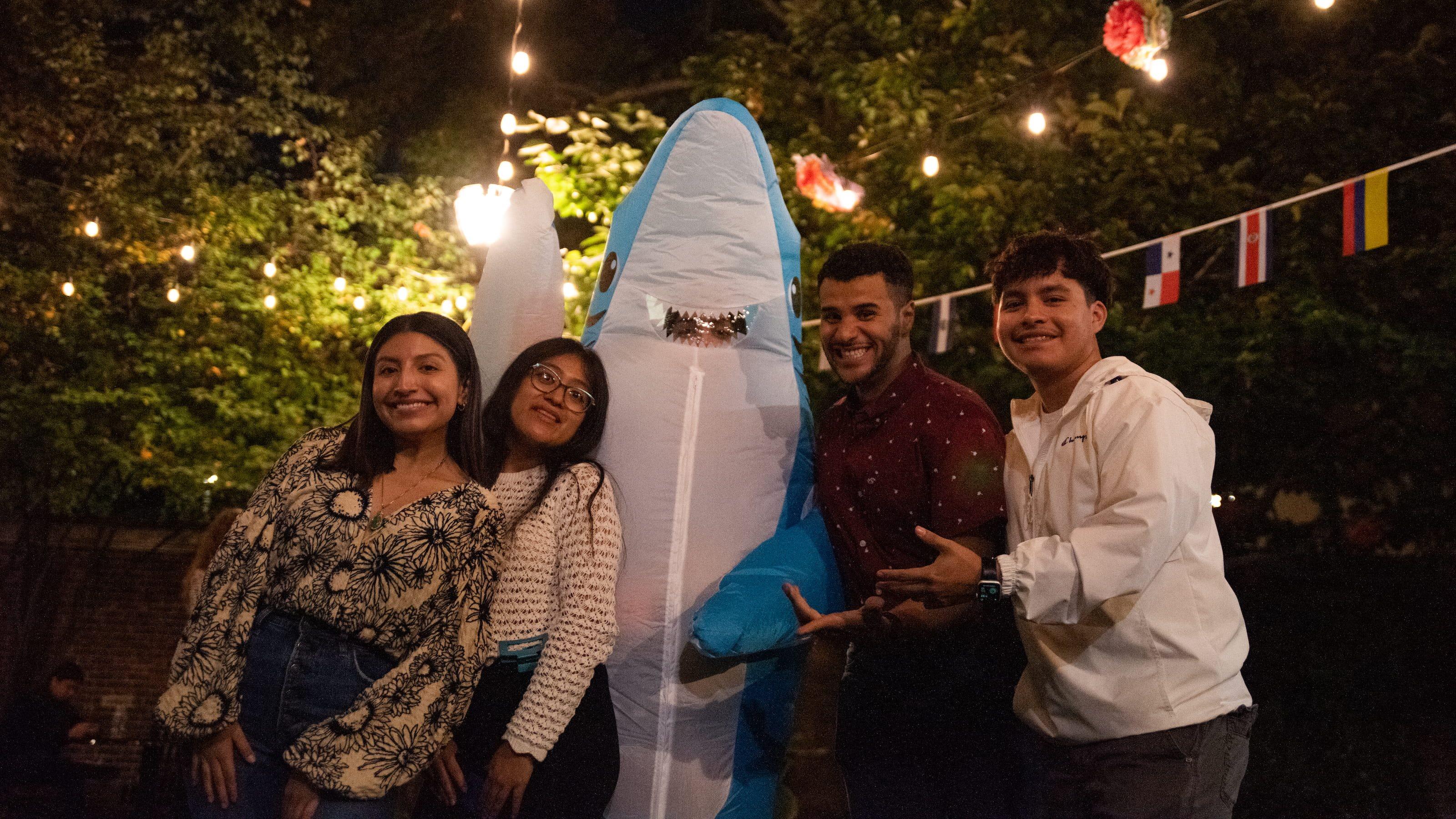 The four members of LUC's exec board