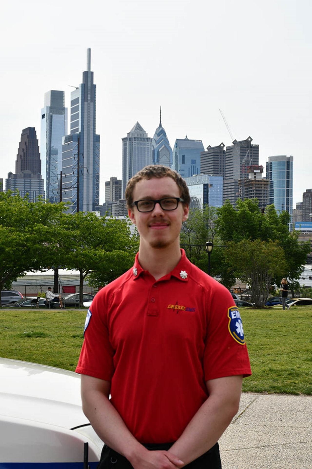 Jake Williamson in EMS uniform.