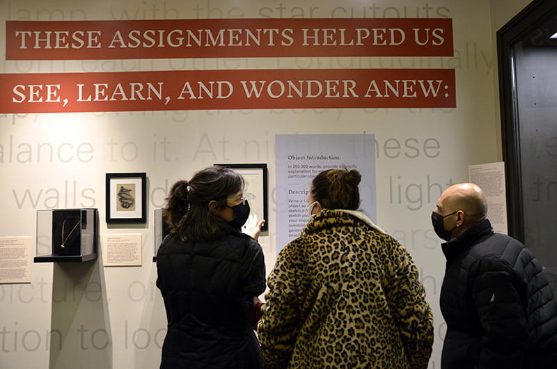Curators are already working on ways to continue to animate and utilize the exhibition through March, including a docent program where two students will write and provide guided tours of the exhibit, as well as a potential collaboration with Drexel’s Writers Room. 