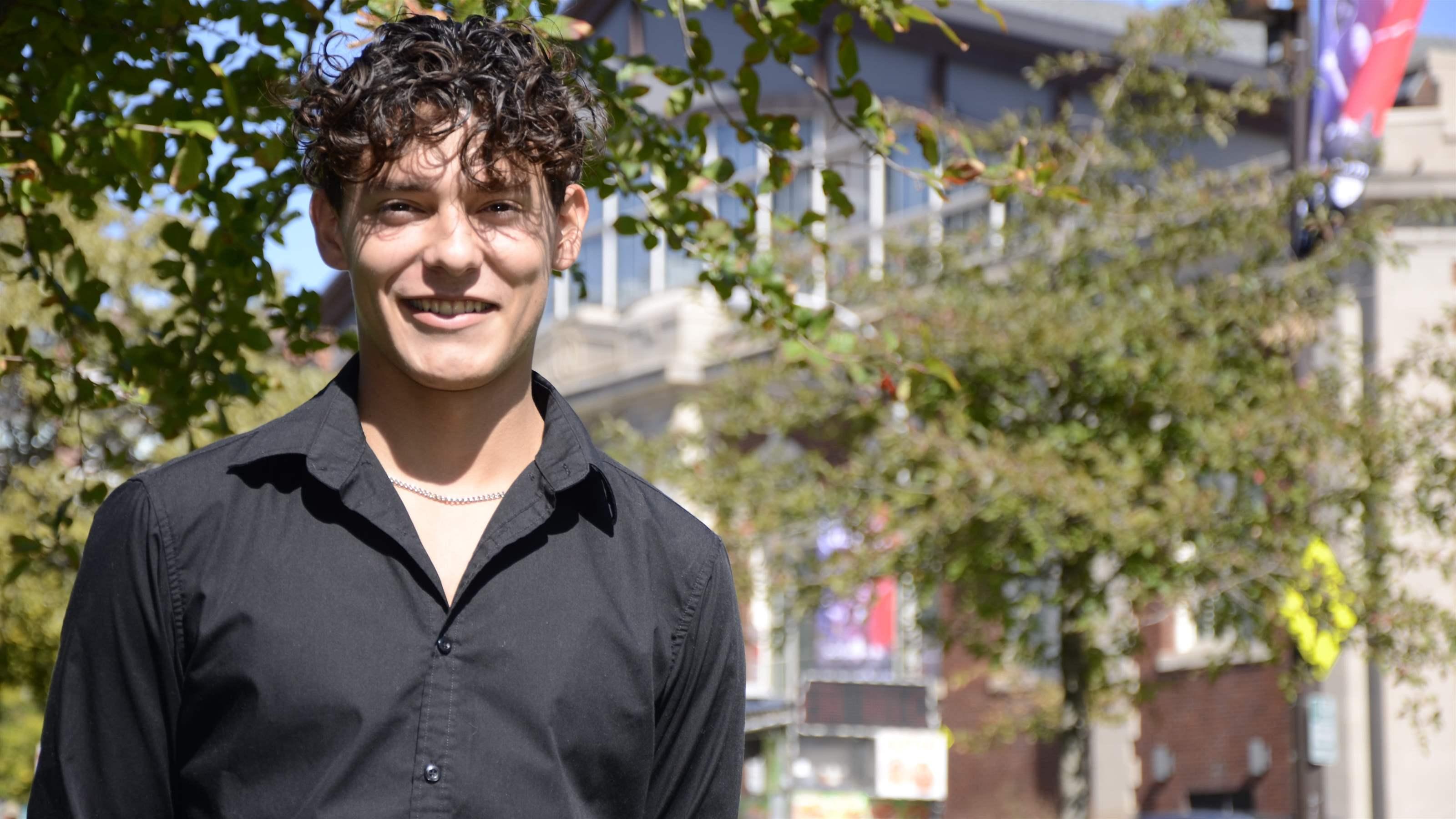 Andrew DeLuca on Drexel's Campus