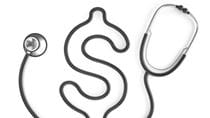 An image of a stethoscope with a dollar sign.