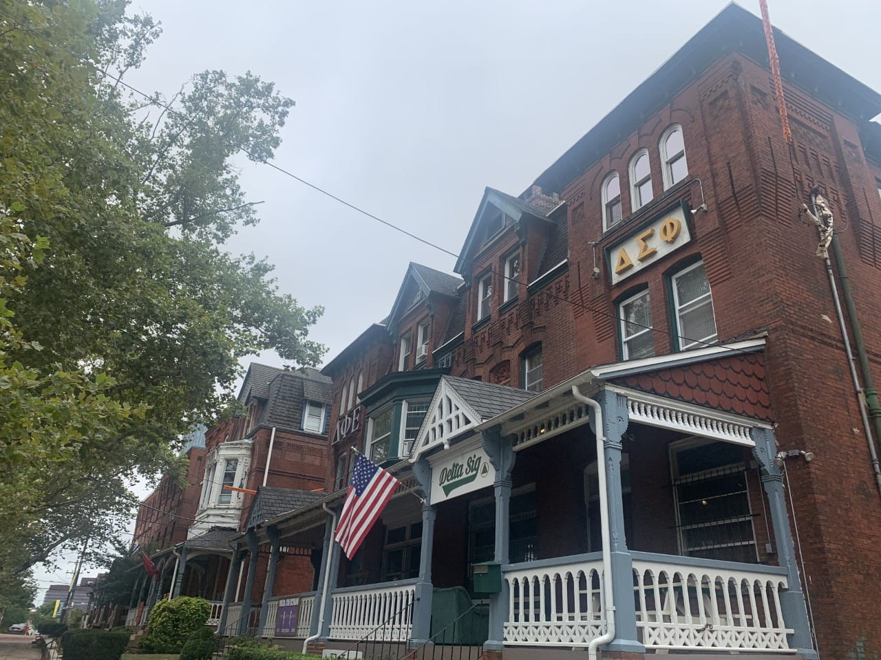 Delta Sig house on N. 34th St. 