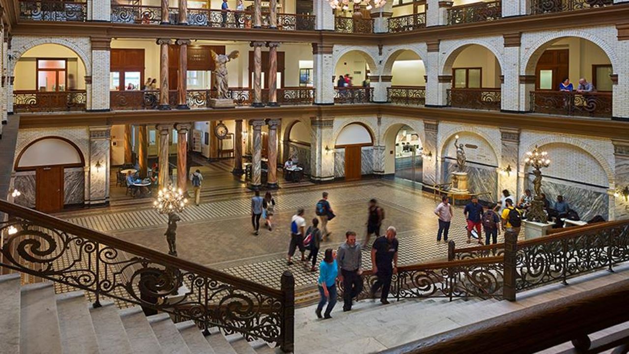 Drexel's Main Stairs in Main Building