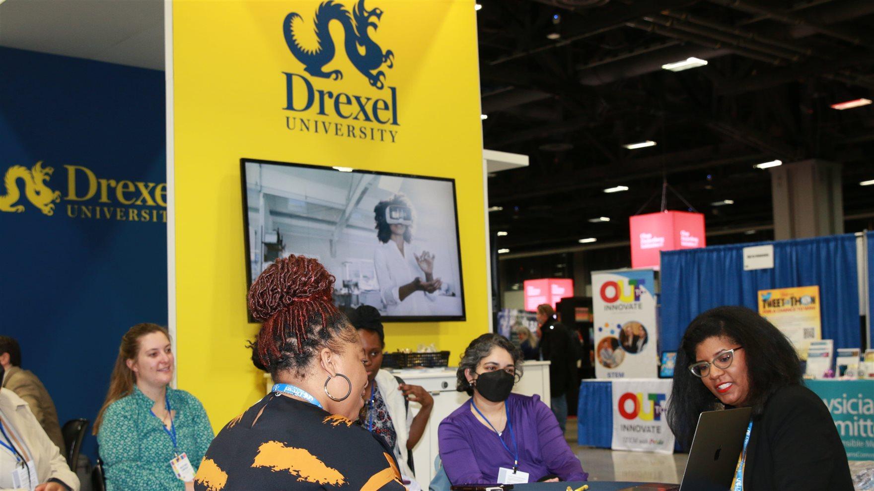 AAAS Attendees at the Drexel booth
