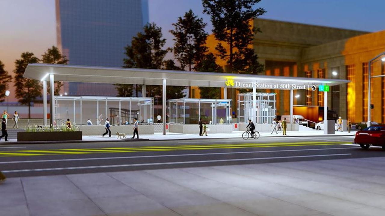 Drexel Station at 30th - Street Level Rendering