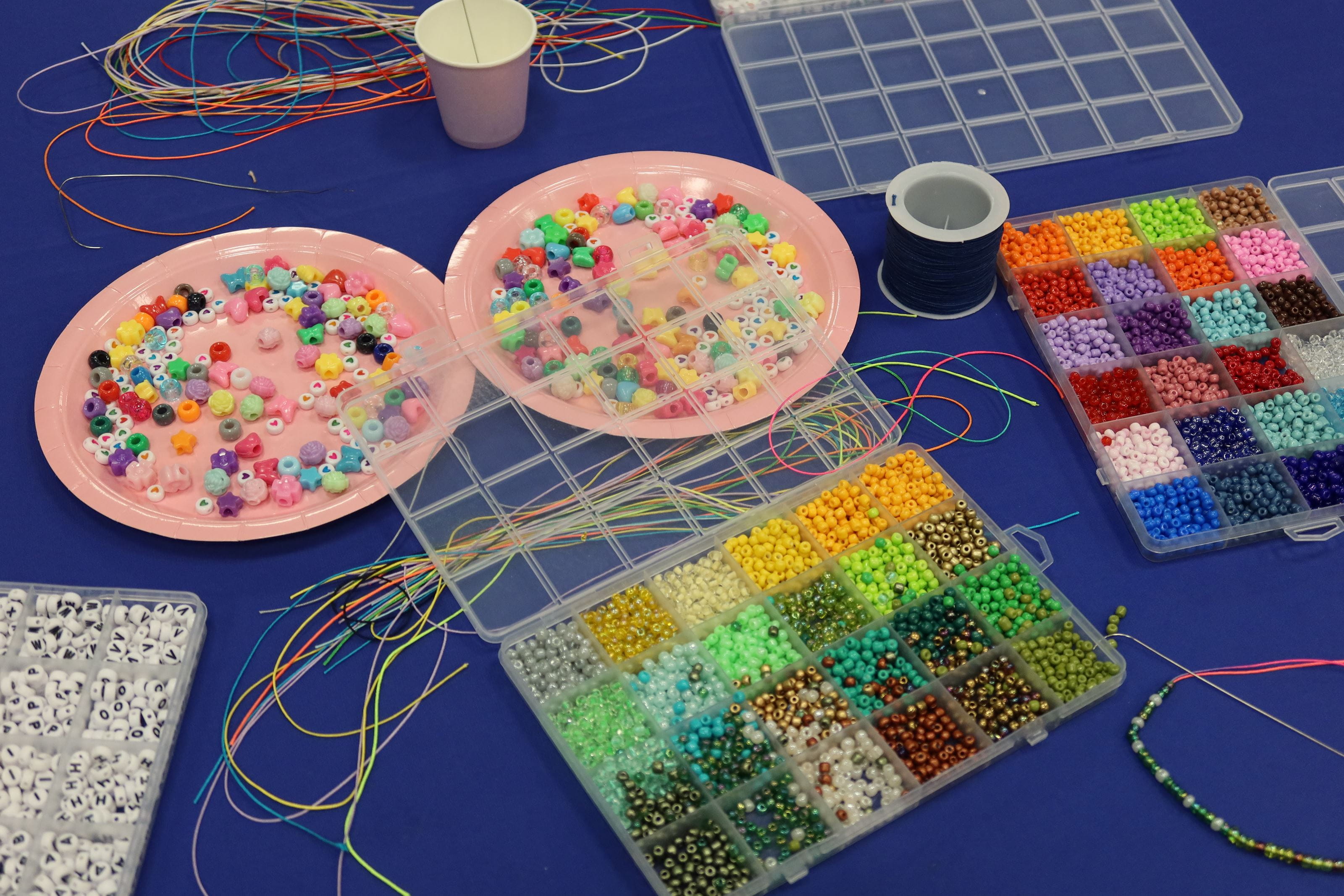 Materials to make friendship bracelets