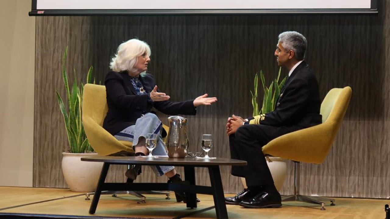 Cynthia Germanotta and Vivek Murthy