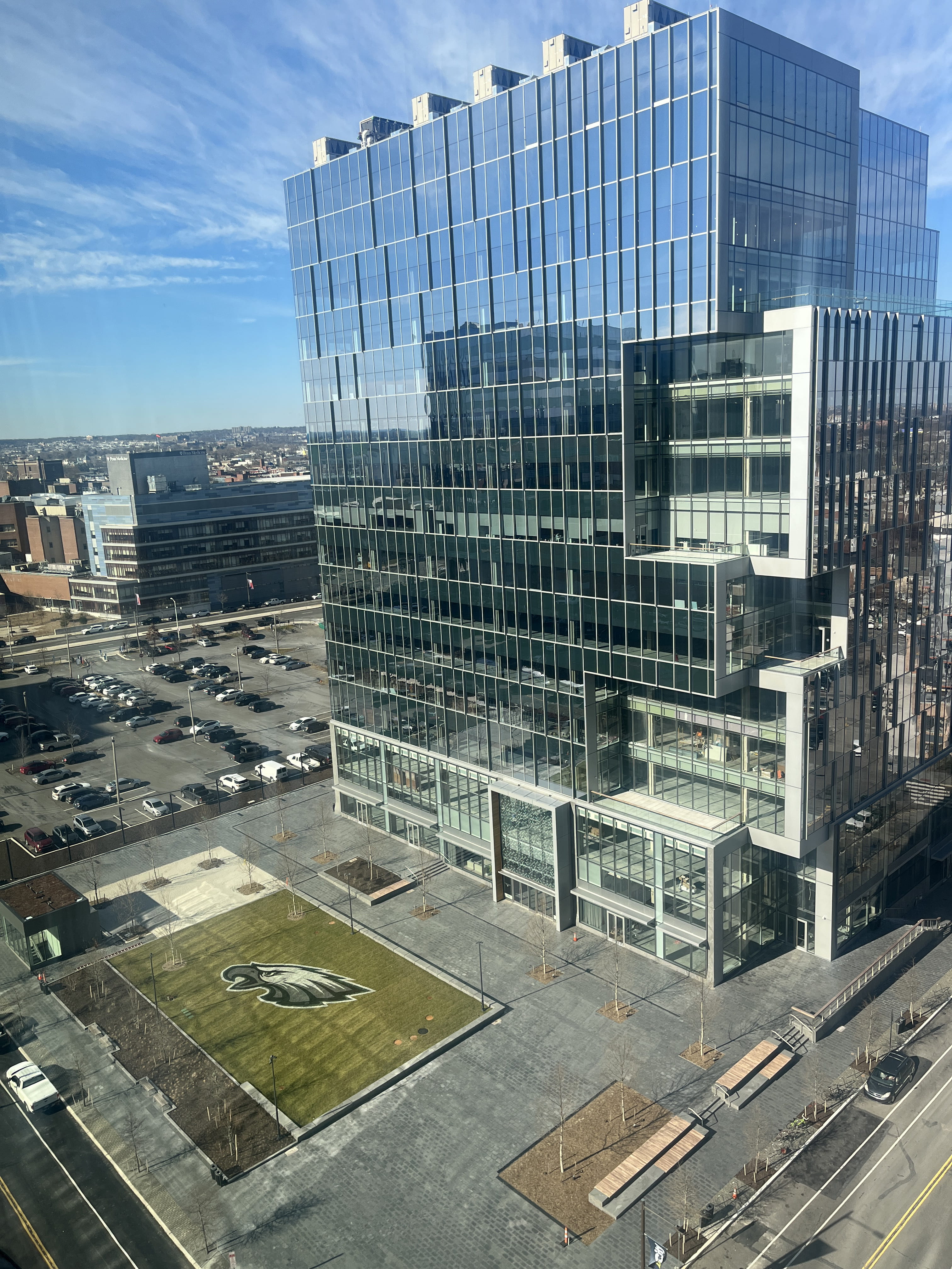 The view from the 11th story of Drexel's Health Sciences Building on the University City Campus.
