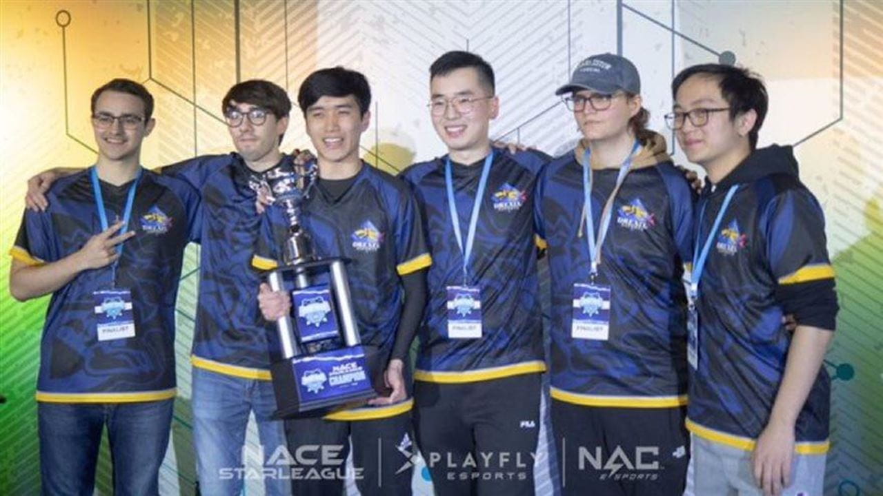National championship winning CS:GO team