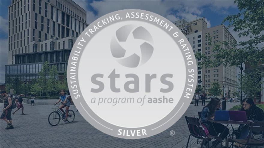 STARS Sustainability Tracking, Assessment and Rating System Silver Award logo 