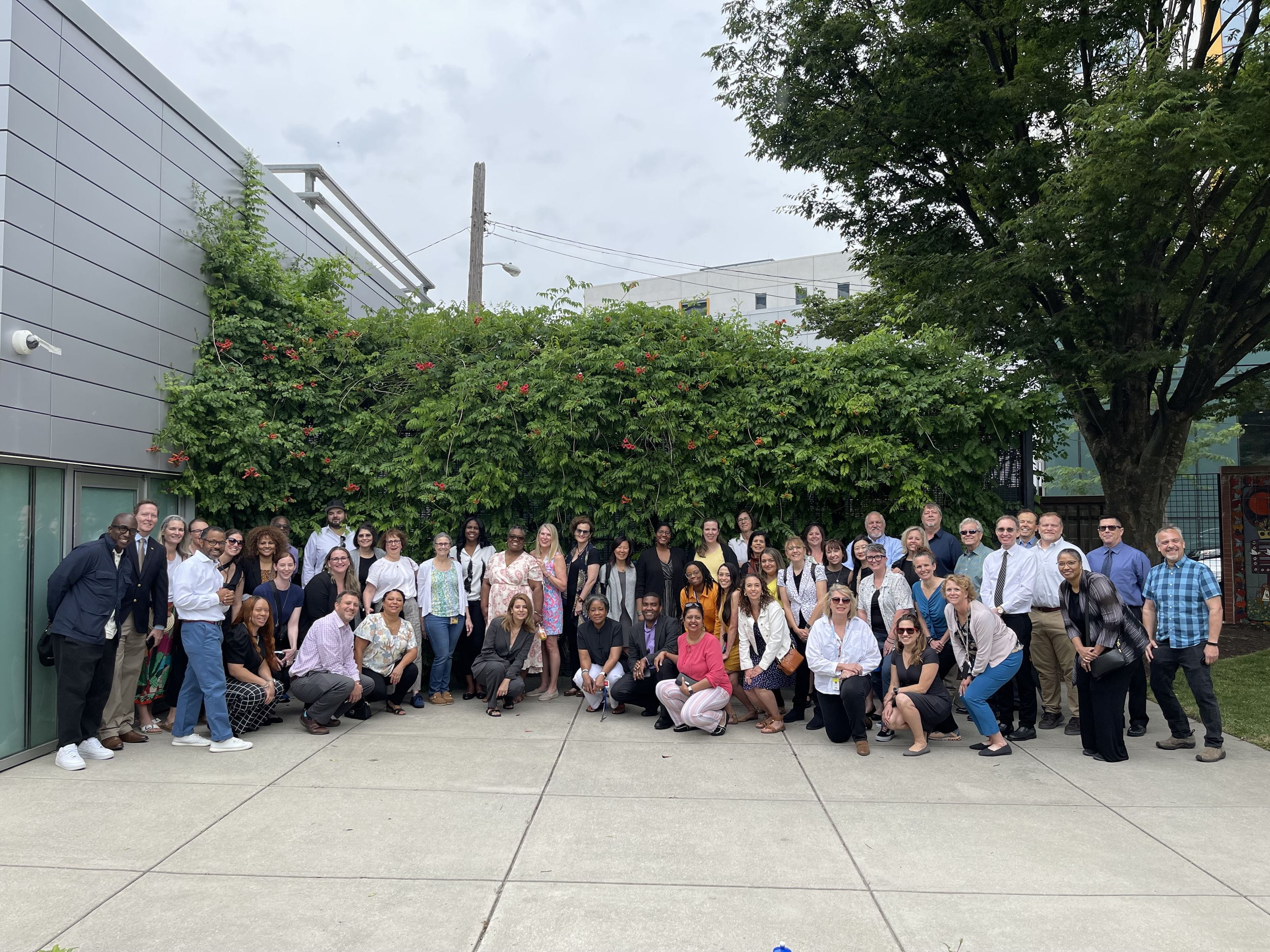 School of Education faculty, professional staff and students gathered at Penny Park on June 14 for a reflective gathering honoring their former dean, Penny L. Hammrich, PhD.