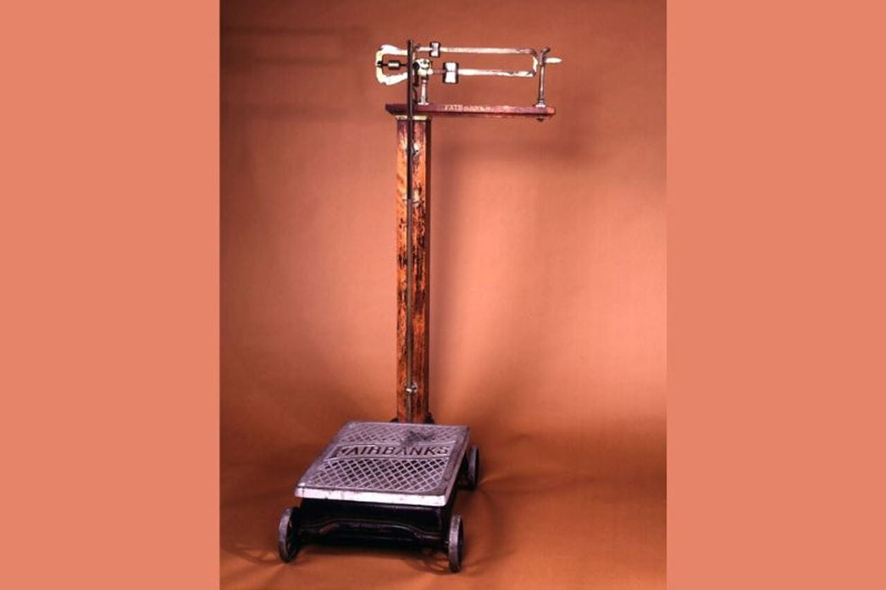  Scale for weighing prizefighters.  Scale used for Jack Dempsey/Gene Tunney World Heavyweight Title Contest, fought in Philadelphia, September 23, 1926.