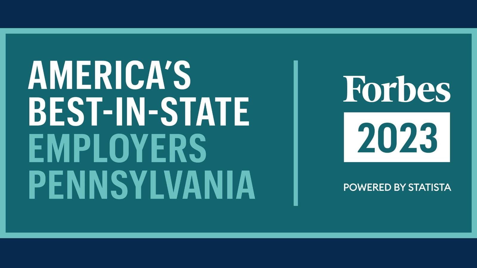 America Best in State Employers Pennsylvania. Forbes 2023. Powered by Statista.