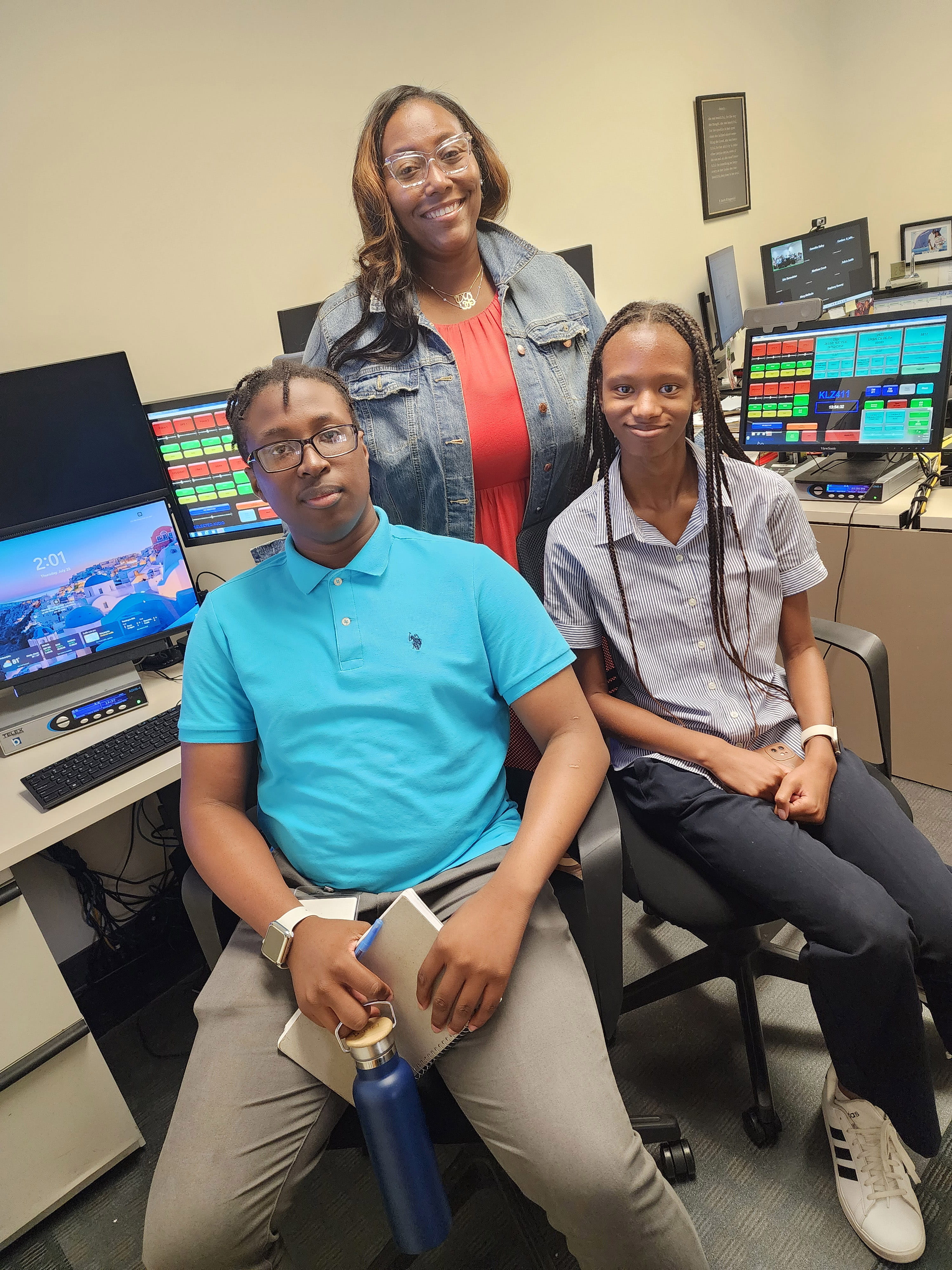 DPS’ summer interns with Communications Accreditation Manager Caneisha Bailey.