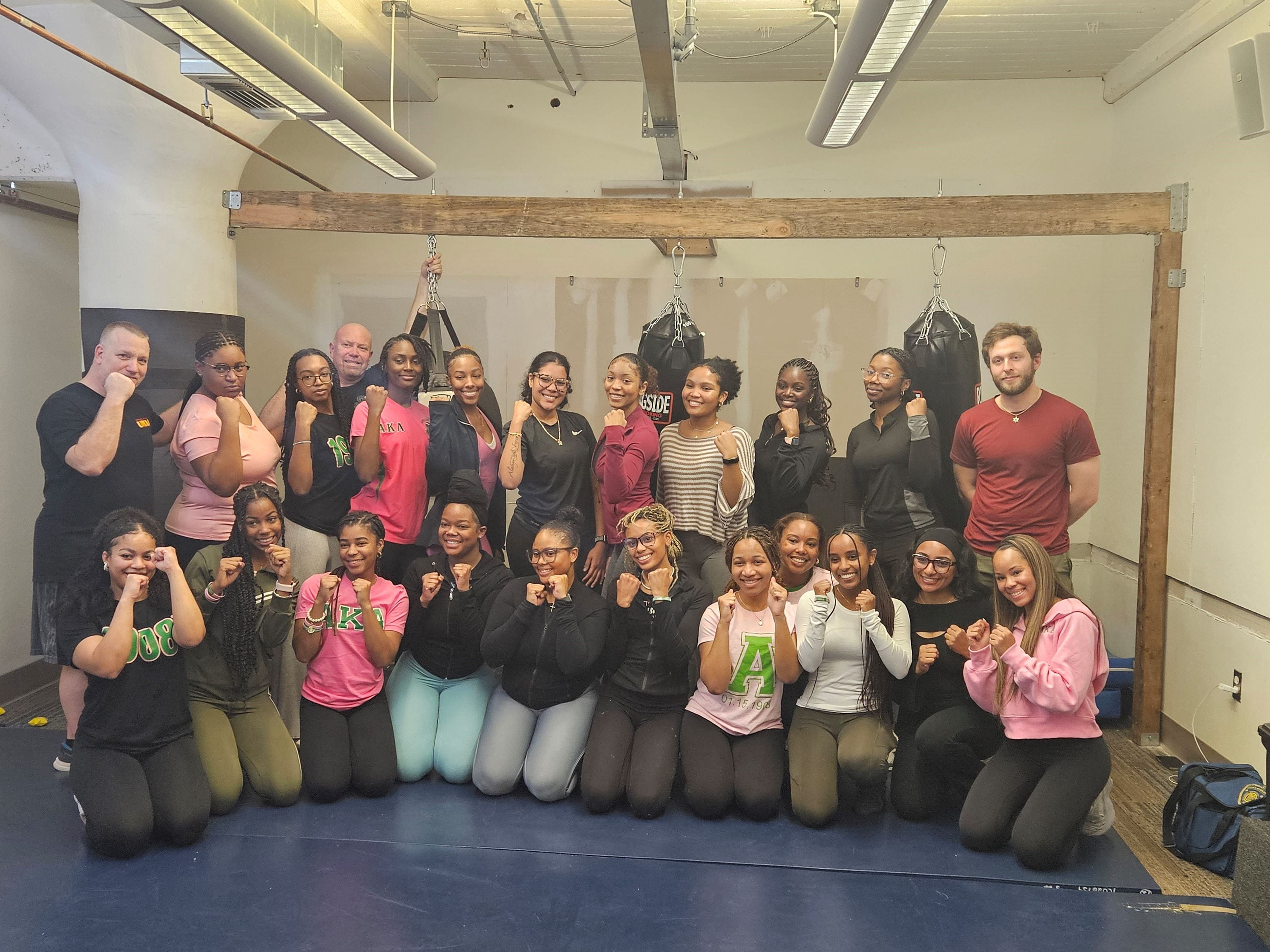 AKA sorority with DUPD officers