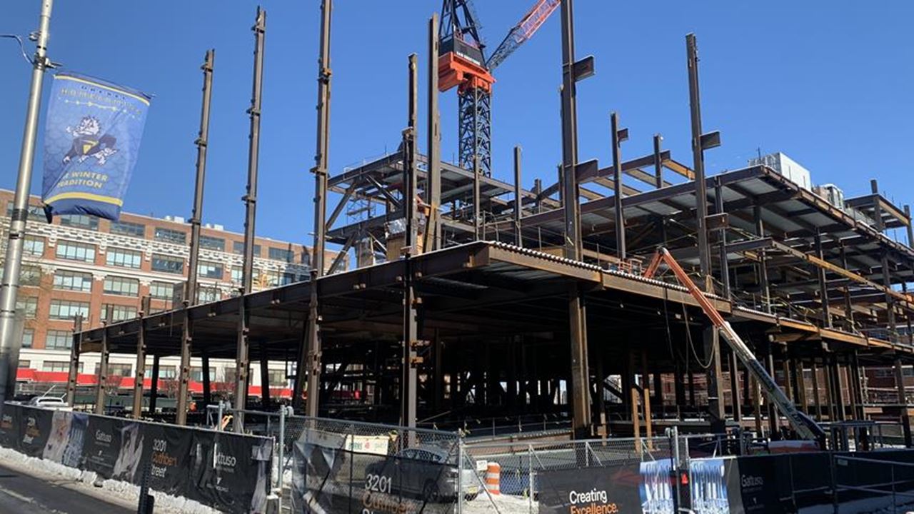 Construction site at 3201 Cuthbert St