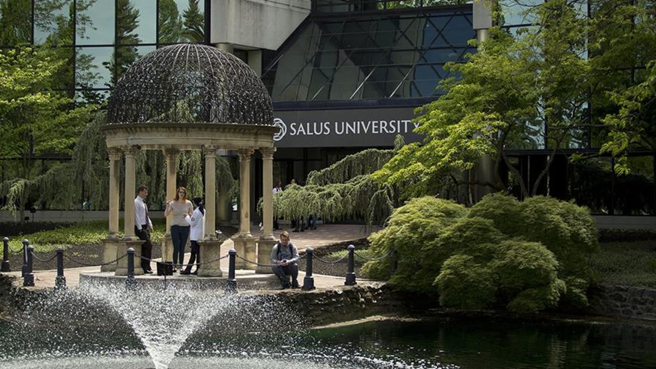 Exterior of the Salus campus