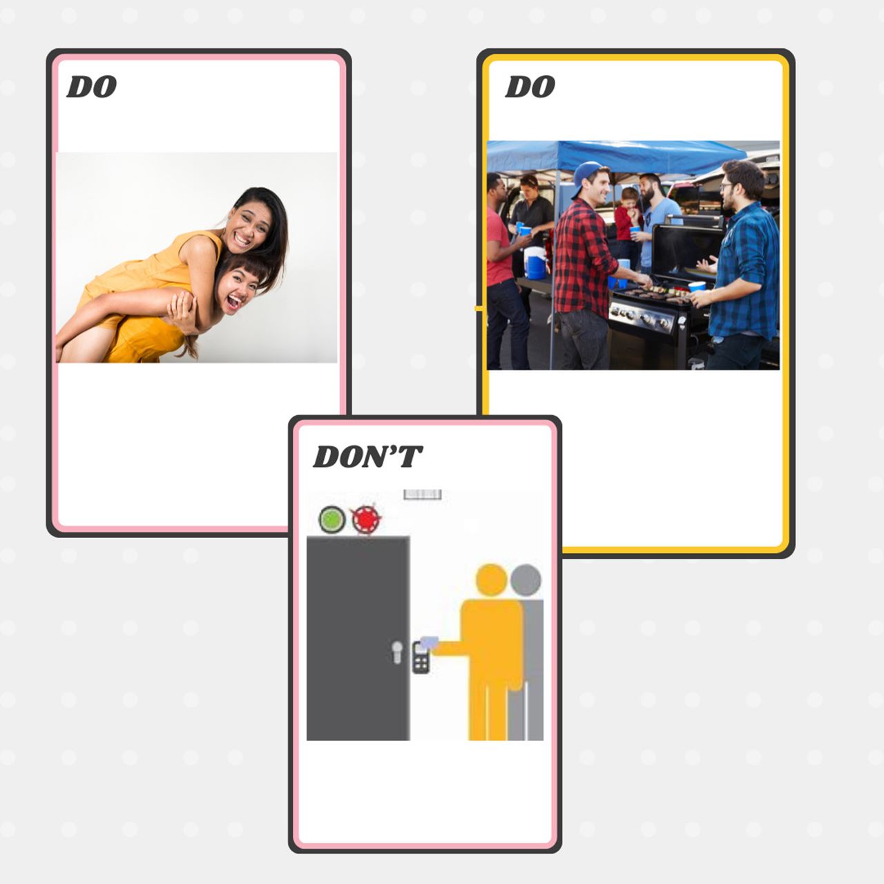 Infographic of dos and donts for tailgating