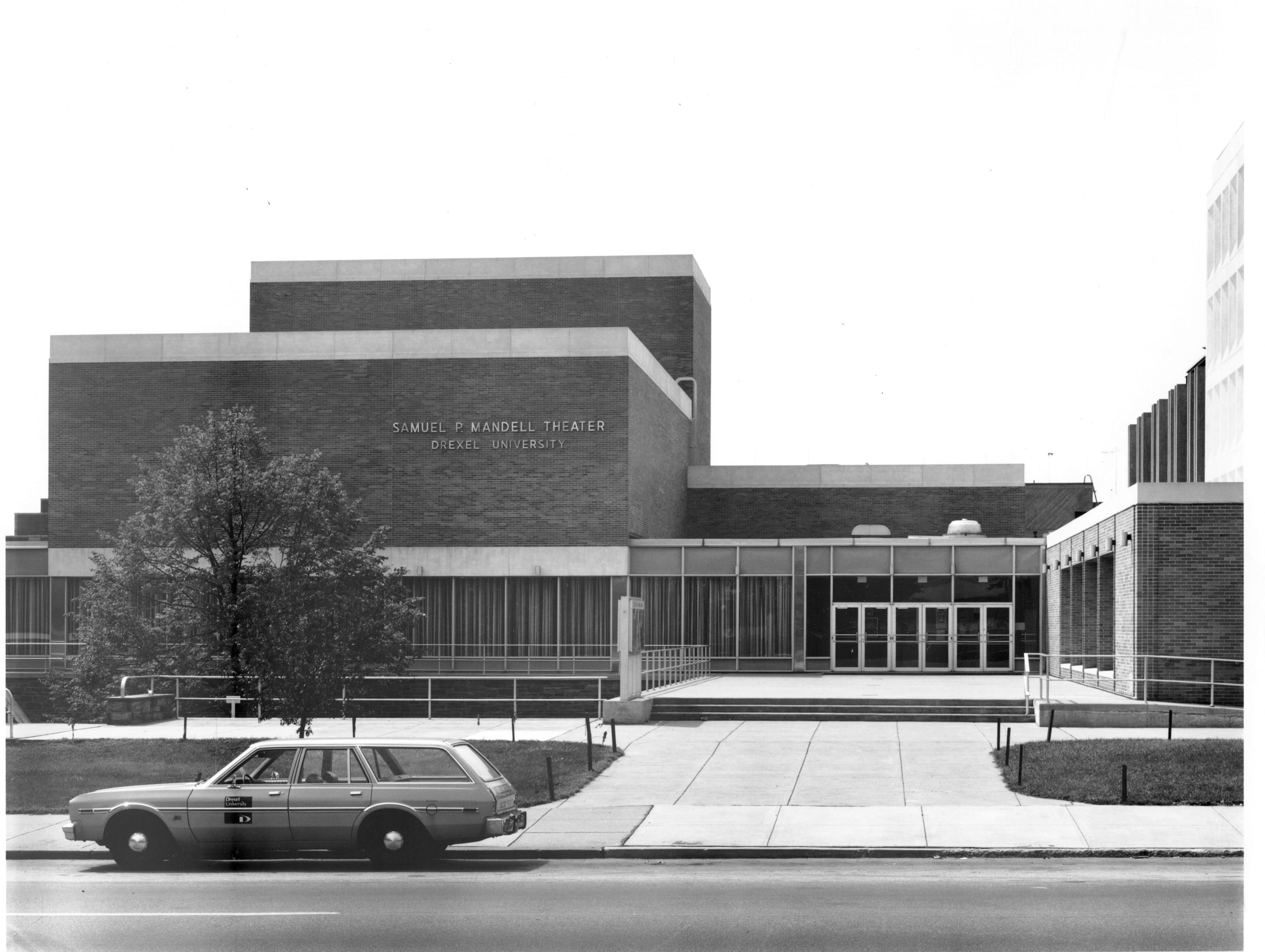 Undated photo of the Samuel P. Mandell Theater. Photo courtesy Drexel University Archives.