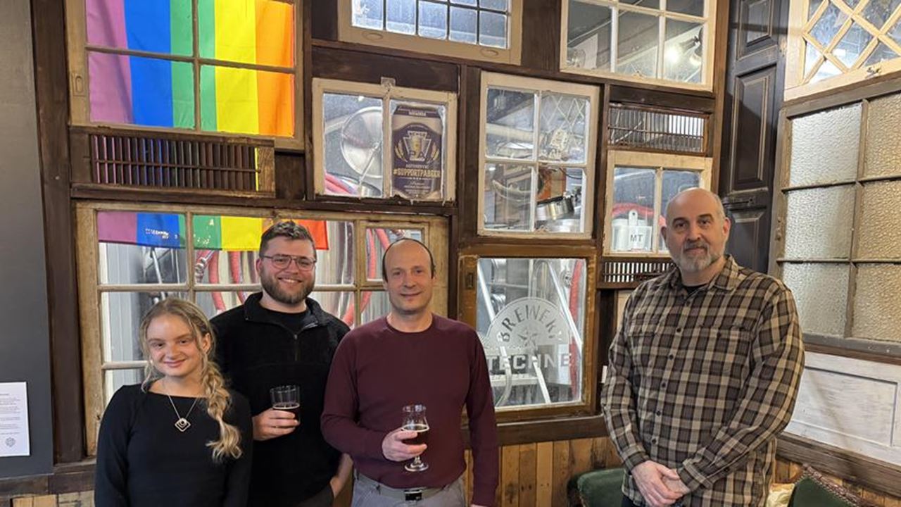 Thea Bertneski, Matthew Schaffner, Chuck Ziccardi and Jon Deutsch at Bar Hygge