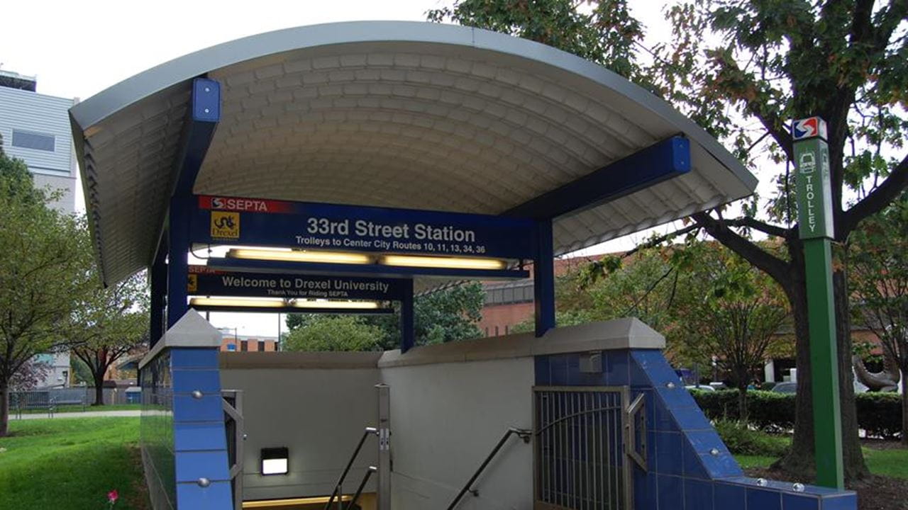 33rd Street trolley station.