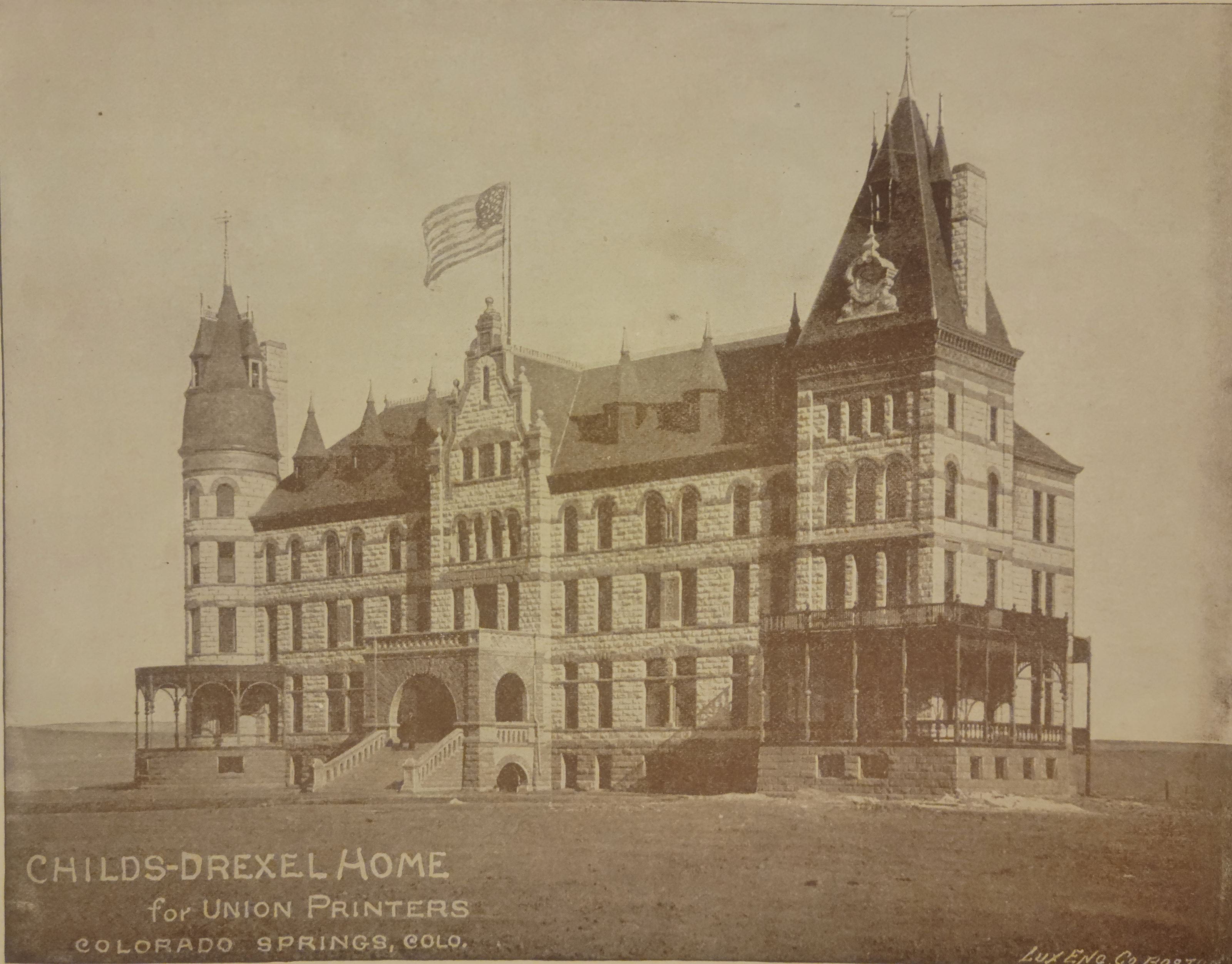 The Childs-Drexel Home at the time of its founding. Photo courtesy of Union Printers Home at Printers Hill.