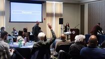 Over 75 attendees convened at Drexel’s Behrakis Grand Hall for The Environmental Collaboratory’s workshop last month. Photo by Lakin Casey. 
