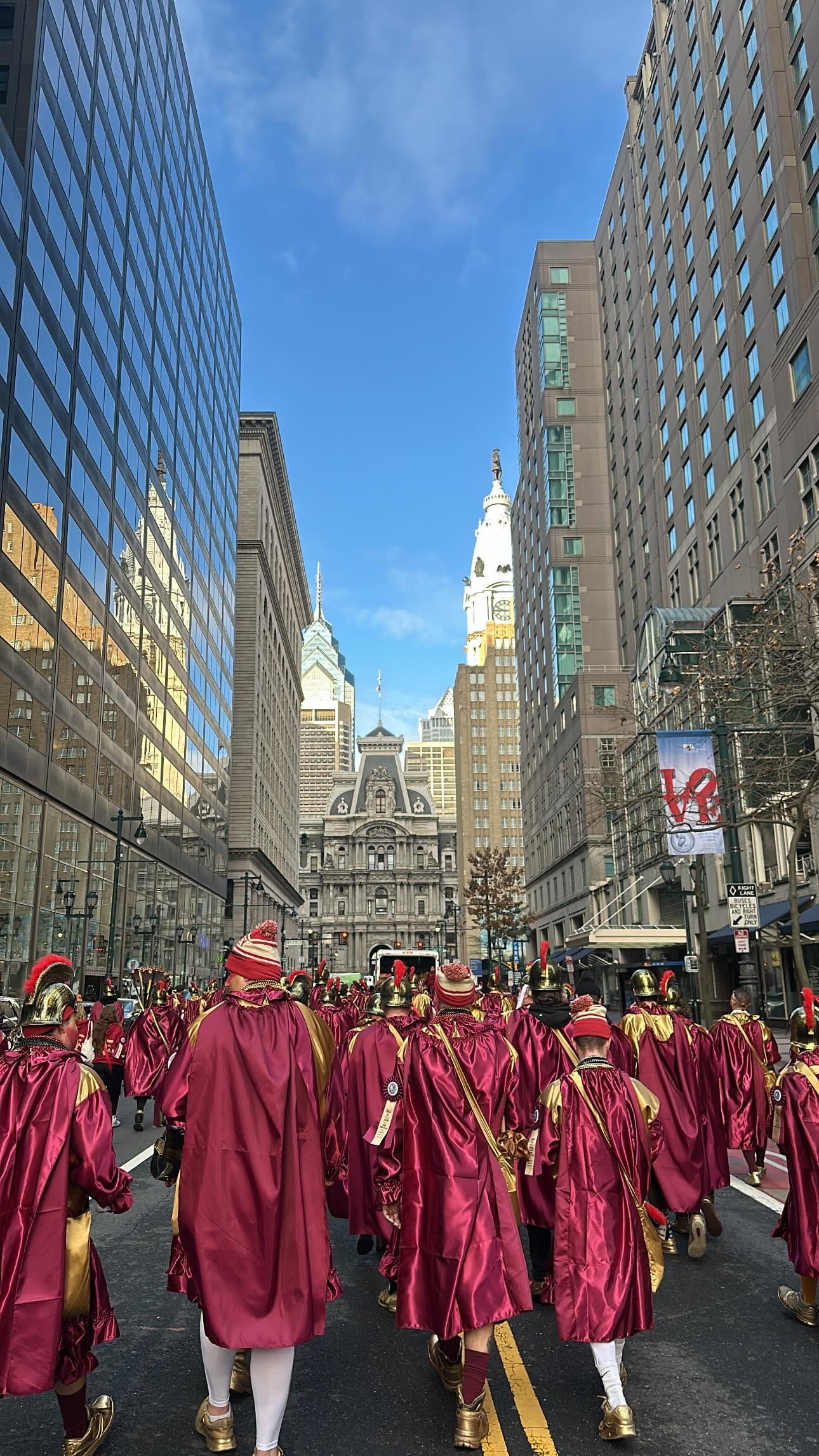 Photo taken by Sergeant Spina at this year’s Mummers Parade.