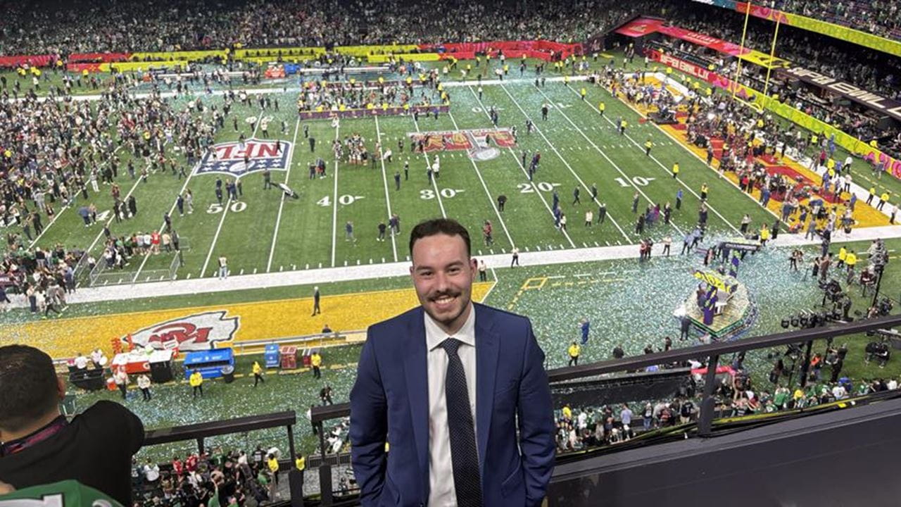 Aaron Levit after Eagles super bowl win