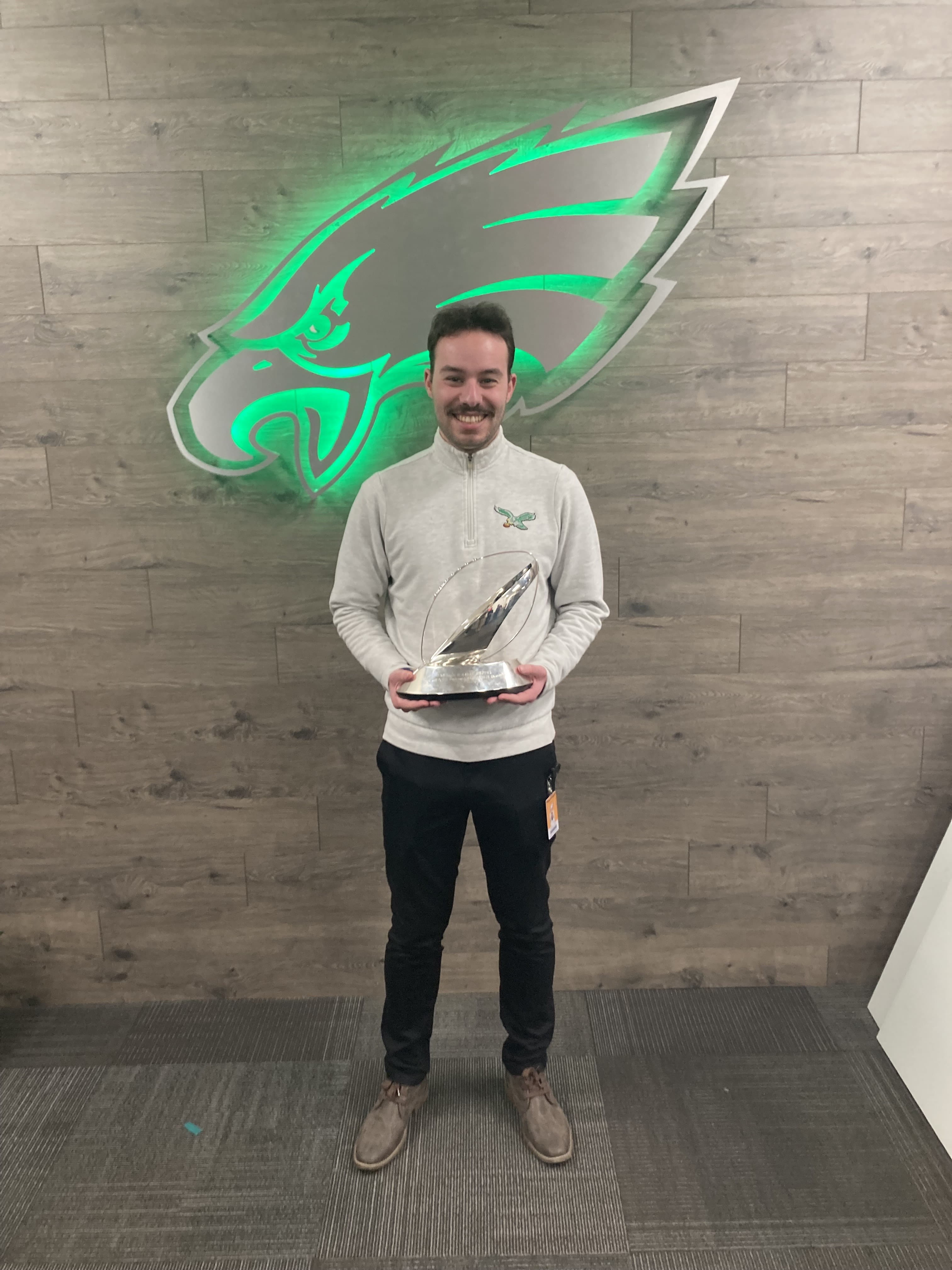 Aaron Levit on co-op with the eagles