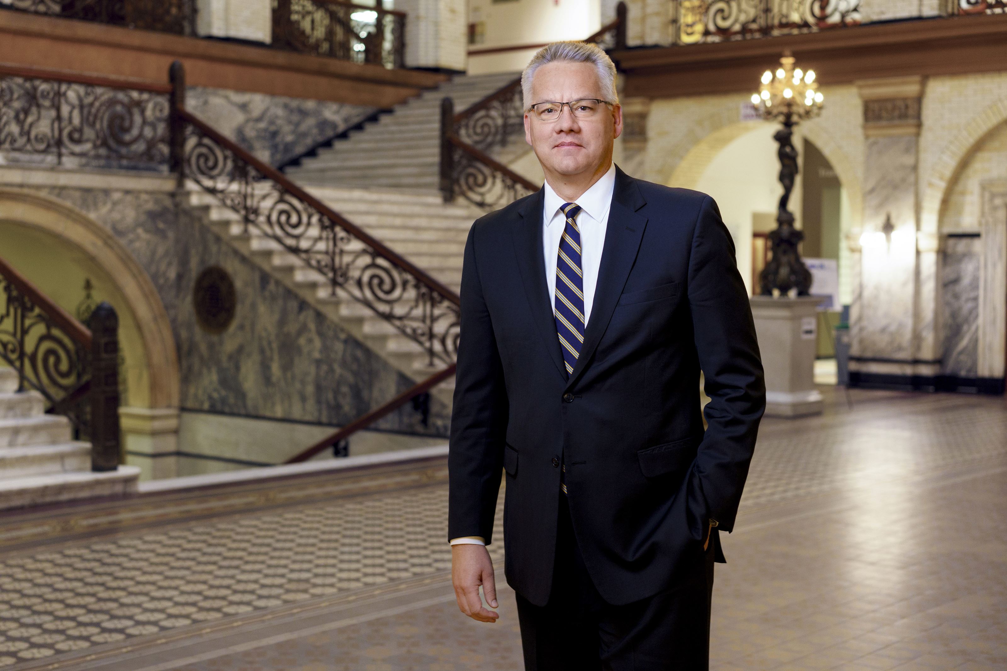 Paul Jensen in Main Building