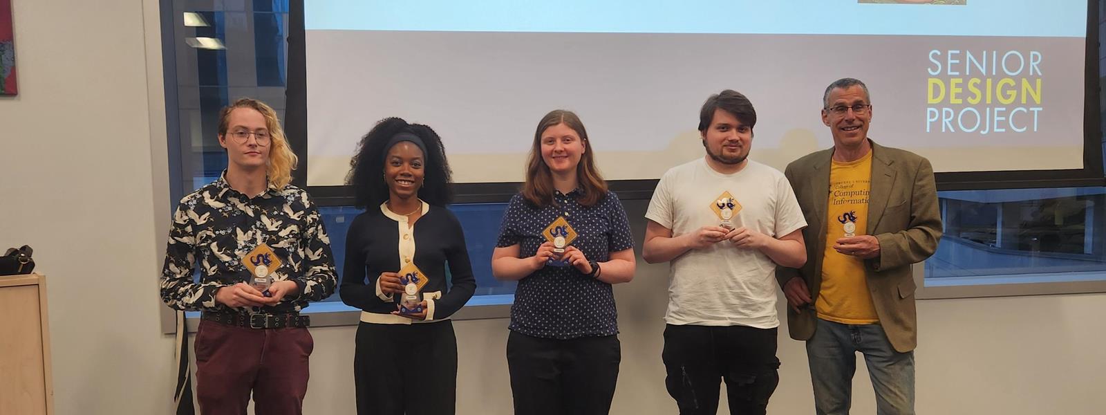 Lobster AI team at senior showcase
