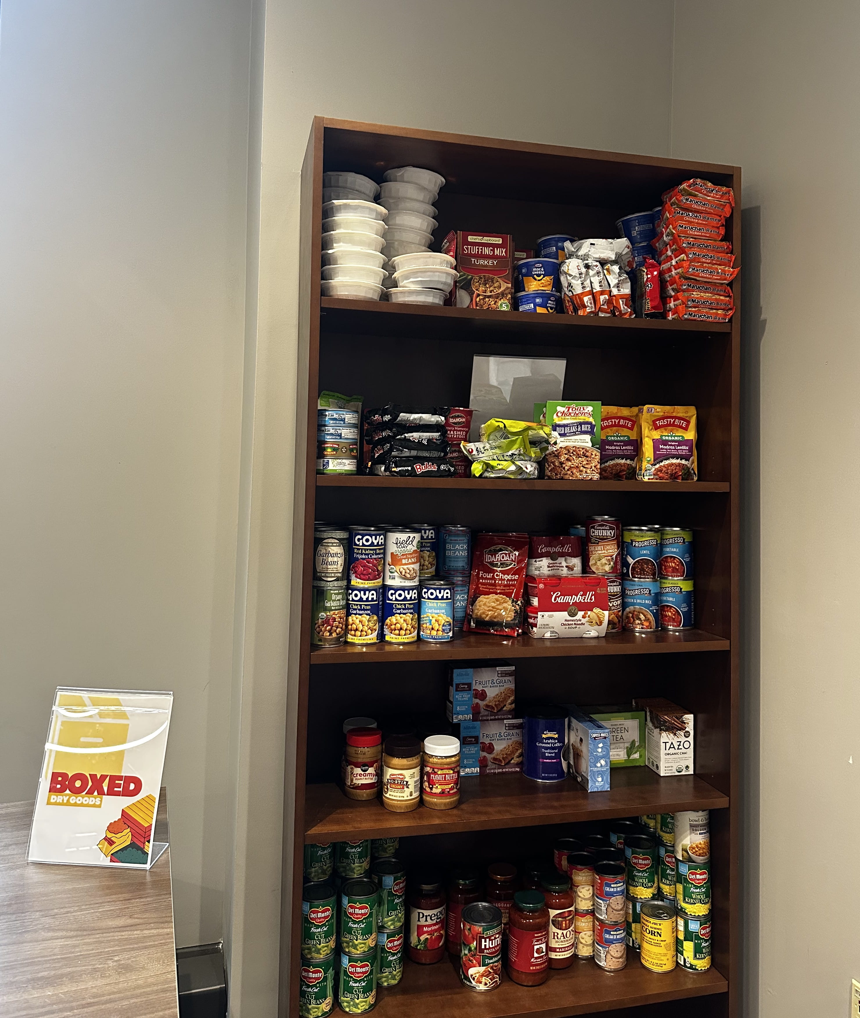 Items in the Pennoni Pantry