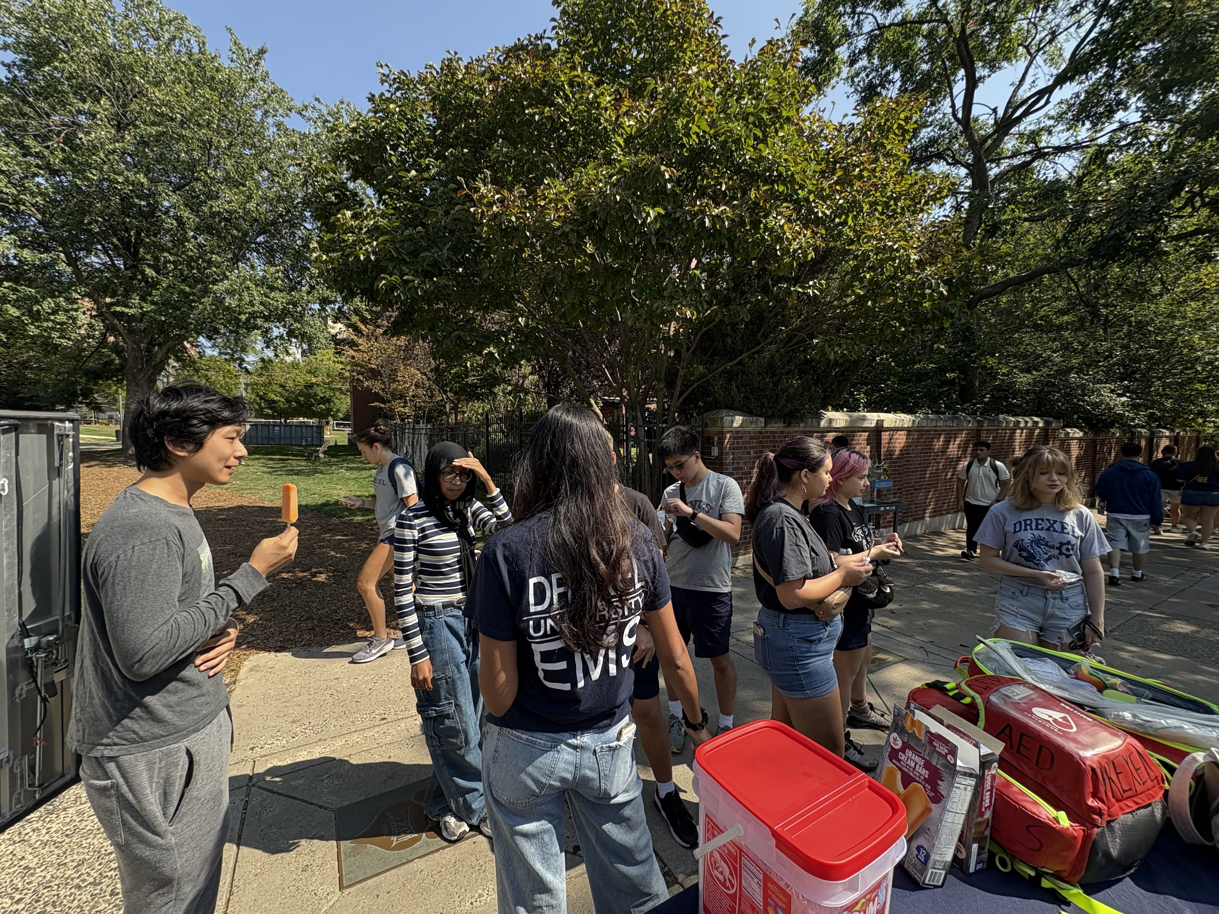 Students at DUEMS event