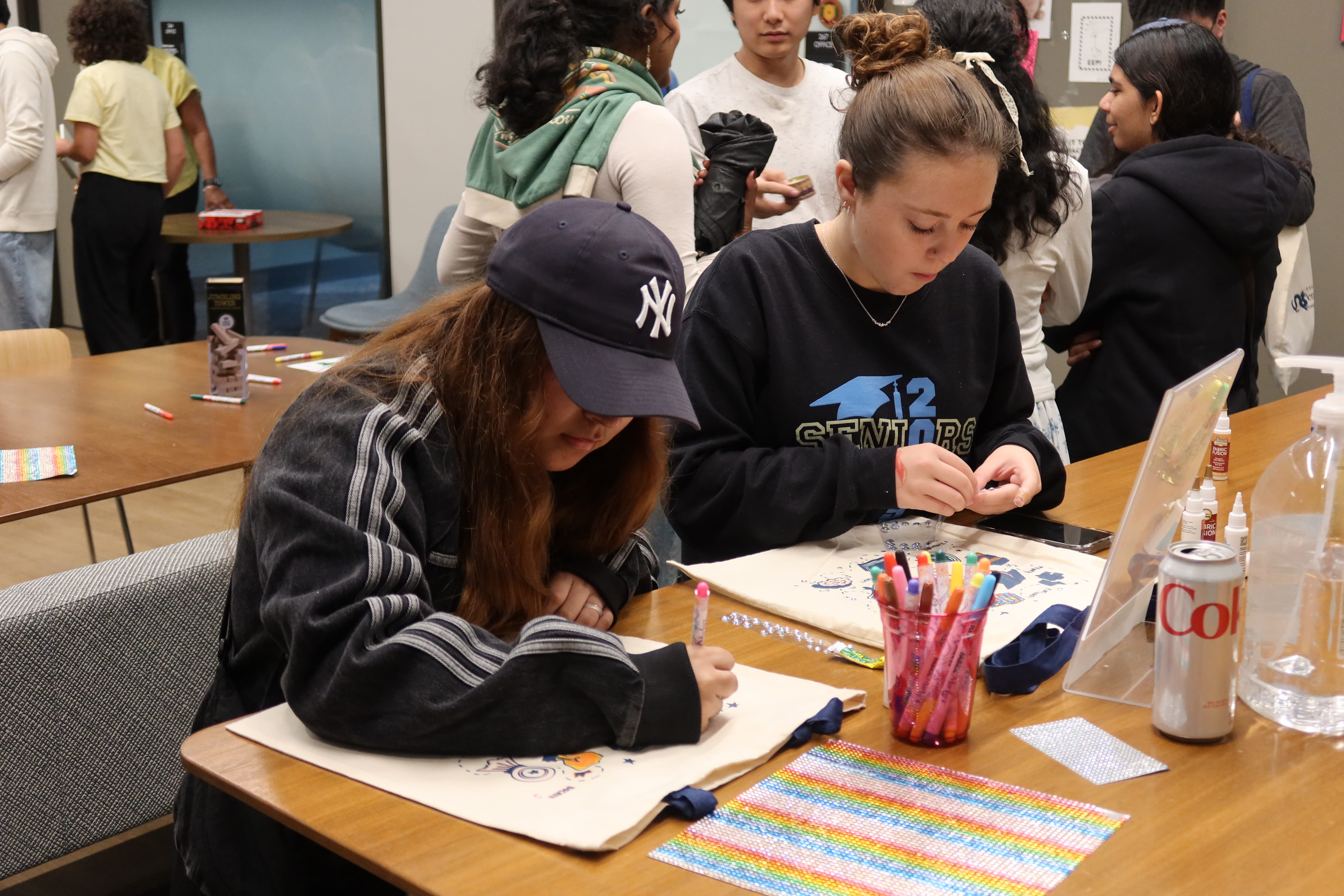 Students paint totes