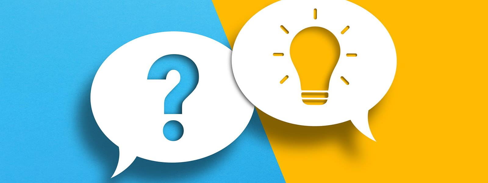 Question Mark and Light Bulb