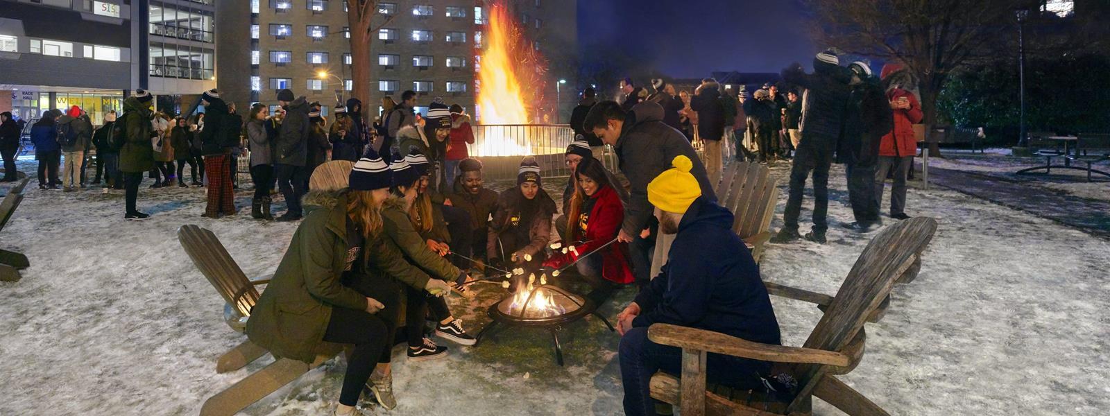 Homecoming Bonfire in 2019